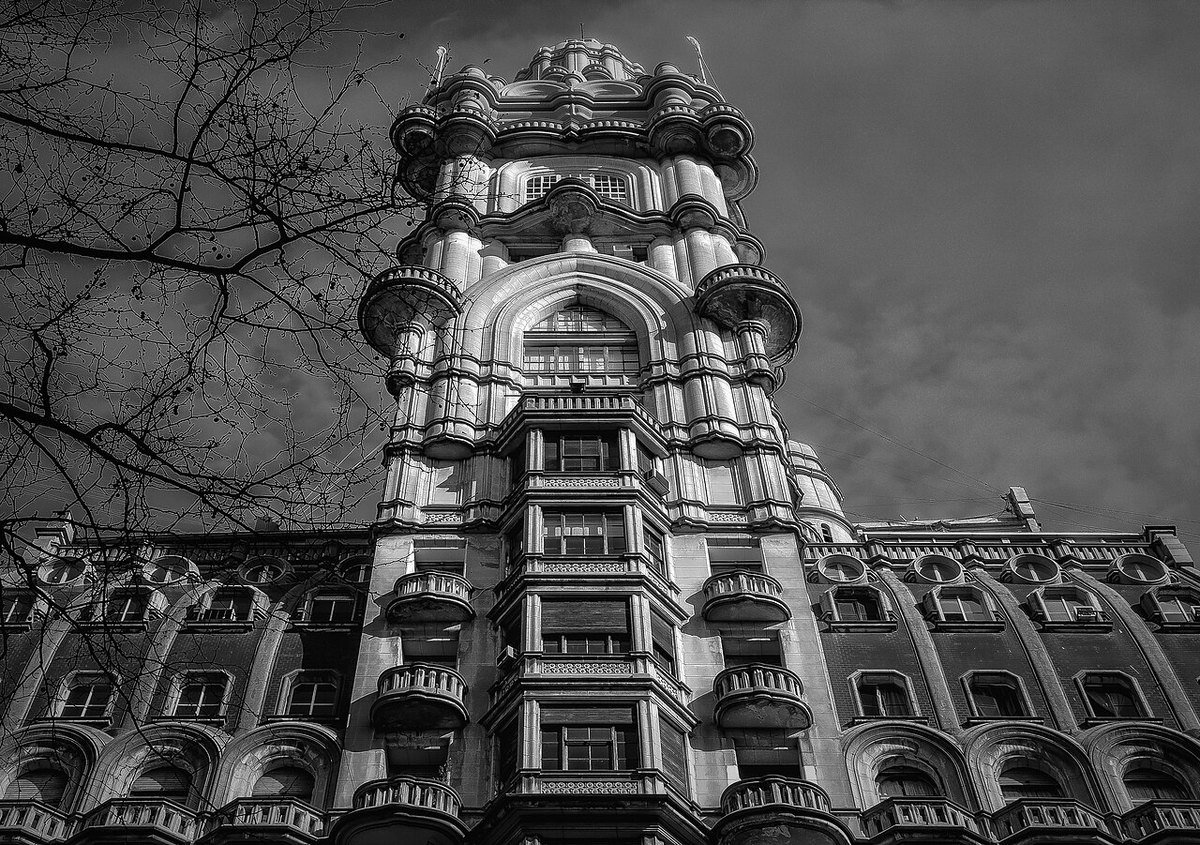 Fachada do Palacio Barolo na Avenida de Mayo